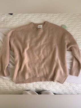 W.Cashmere Dusty Rose Crewneck Sweater